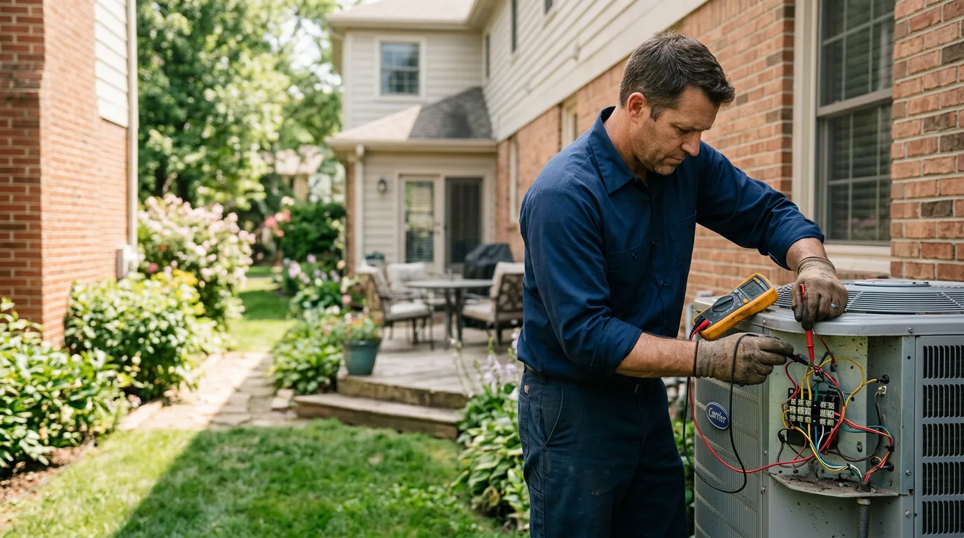 HVAC technician working near Wakefield, NH